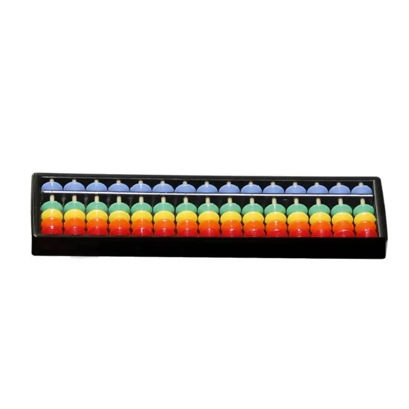 

Plastic Abacus 15 Digits 5 Beads Arithmetic Tool Math Aid Calculating Toys