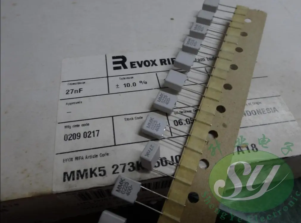 50 шт. EVOX MMK5 0,027 мкФ/400 В 27NF 273 ряд с пленочными конденсаторами 5 мм