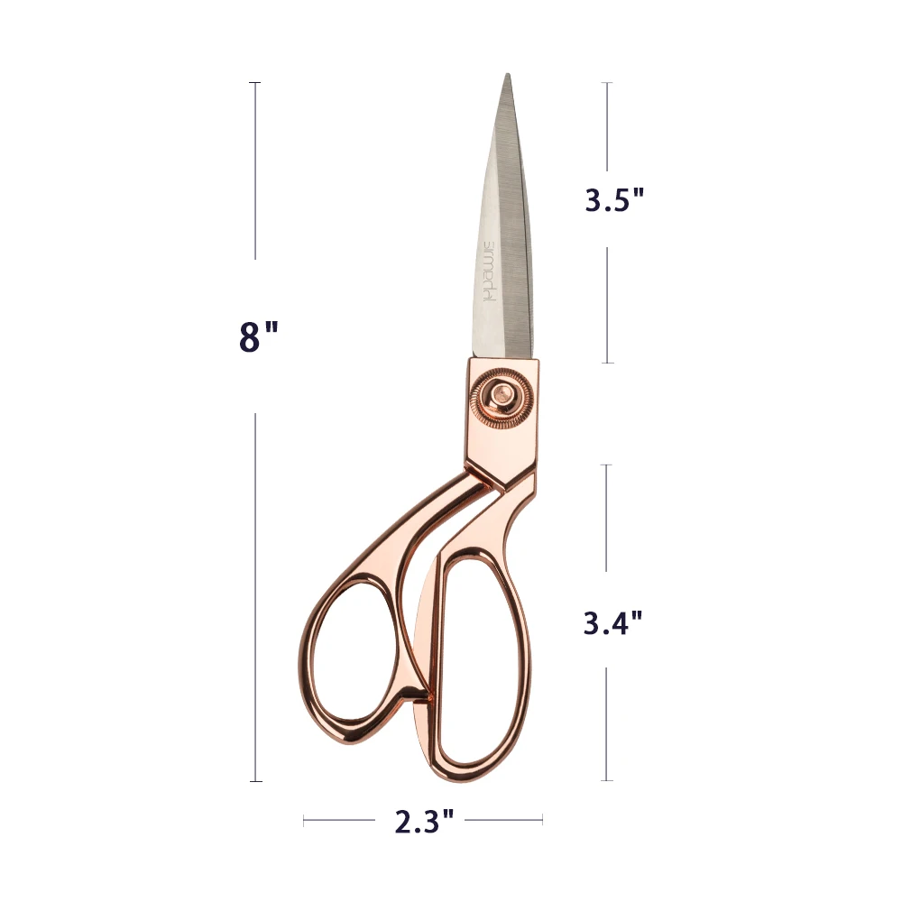 Портновские ножницы Профессиональные 8 "золотые ножницы из нержавеющей стали сверхпрочные для рукоделия DIY Ремесло Швейные Инструменты