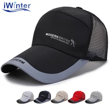 IWINTER, новая летняя Мужская бейсболка, Женская быстросохнущая сетчатая Кепка, унисекс, для спорта на открытом воздухе, дышащая Кепка, s Snapback, шапка