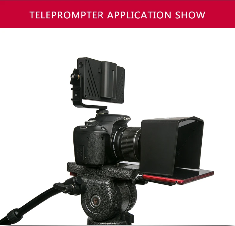 Смартфон Teleprompter для Canon Nikon sony камера фотостудия DSLR для Youtube Vlog интервью видео камера ТВ станция