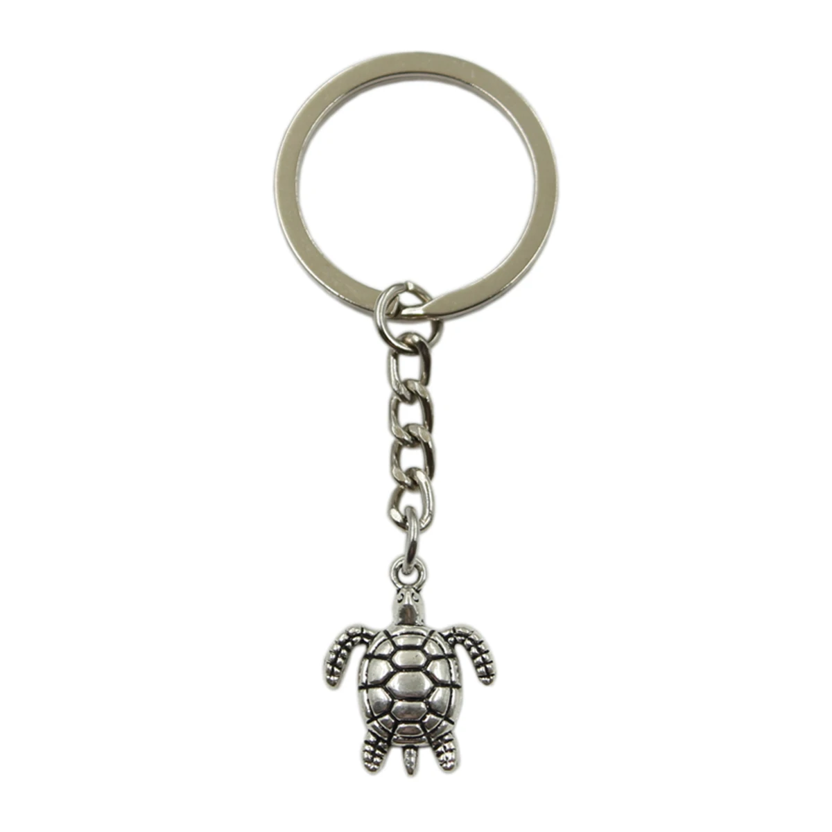 New Hot Men Key Ring Metal Chain Keychain Gift Jewelry Silver Color Tortoise Turtle Sea Pendant Great Promotion | Украшения и