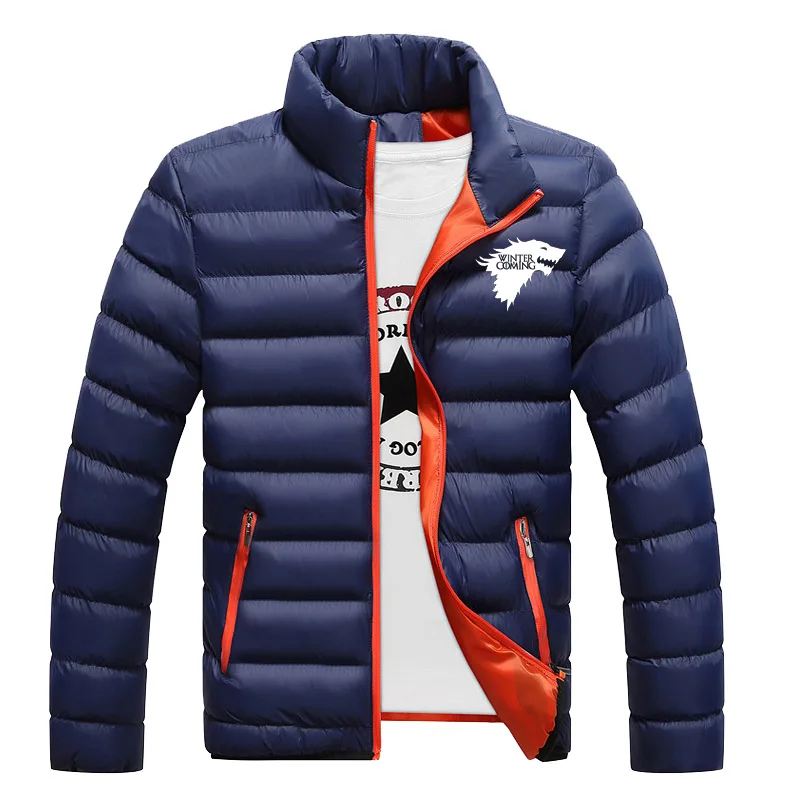 Игра престолов осень зима крутой дизайн хип хоп верхняя одежда брендовая одежда модная однотонная мужская ветровка мужские куртки XS-4XL