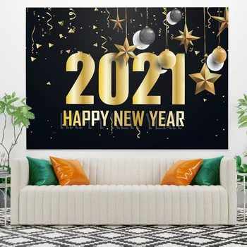 

Christmas Decor Tapestry Wall Hanging Hippie "2021"Landscape Home Decor Blanket Wall Fabric Bedroom Decoration Wall Carpet