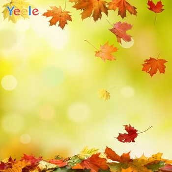 

Yeele Photography Autumn Backdrop Forest Light Bokeh Baby Shower Children Background For Photo Studio Photocall Photophone
