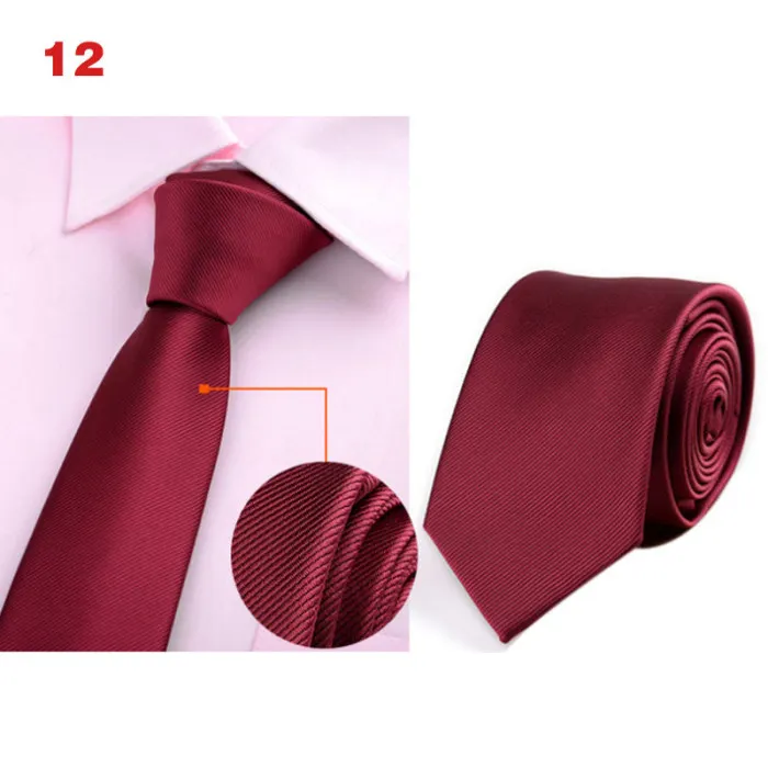 Men Classic 6cm Thin Neck Ties Printed Jacquard Woven Necktie Business Party Accessories-OPK