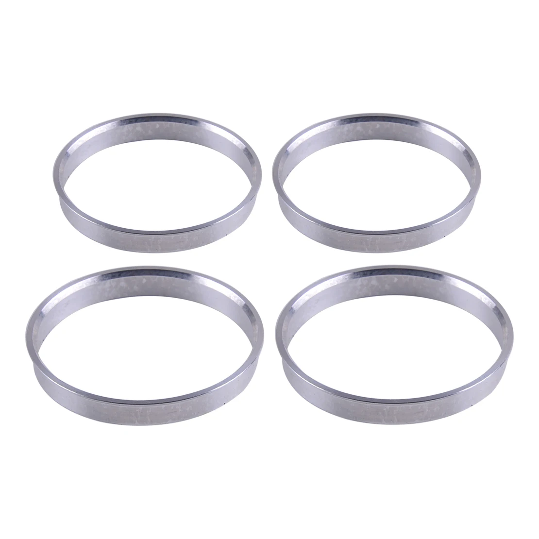 

DWCX 4pcs Silver Aluminium Alloy Car Wheel Hub Bore Centric Collar Rings Spigot Spacer 60.1mm ID to 64.1mm OD