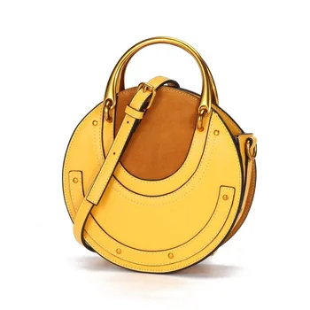 

Bag Female 2020 New Shoulder Bag Fashion Ladies Hand Bag Frosted Retro Small Round Bag Trend Bags Women Leather Handbags BA017