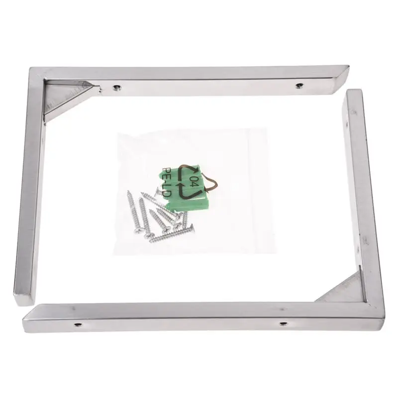 7," x 2" Нержавеющая сталь 90 градусов настенный кронштейн 2 шт