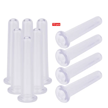 

10pcs/set Silicone Back Body Massage Helper Anti Cellulite Vacuum Cans Eye Skin Care Anti-Age Anti Cellulite Health Care