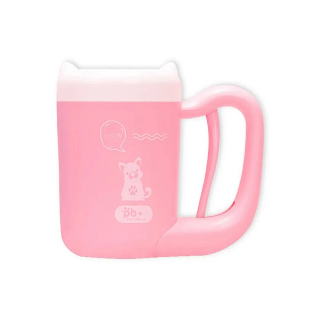 Автоматическая щетка для собак Pet Foot Cup Dog Cat приспособление для очистки лап для ног автоматическое нажатие вращающееся портативное моющее устройство