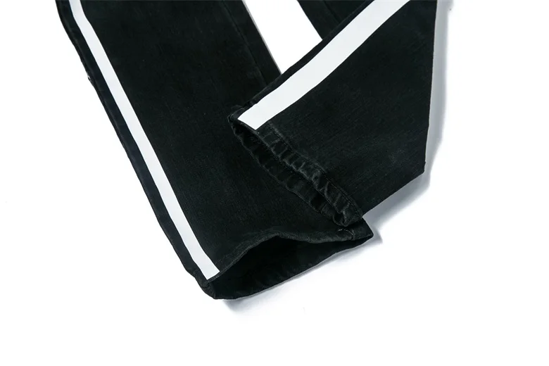 GUAPI GVAPI MMXV OBSIDIAN черные спортивные джинсы Брендовые мужские джинсы мужские байкерские джинсы узкие джинсы брюки