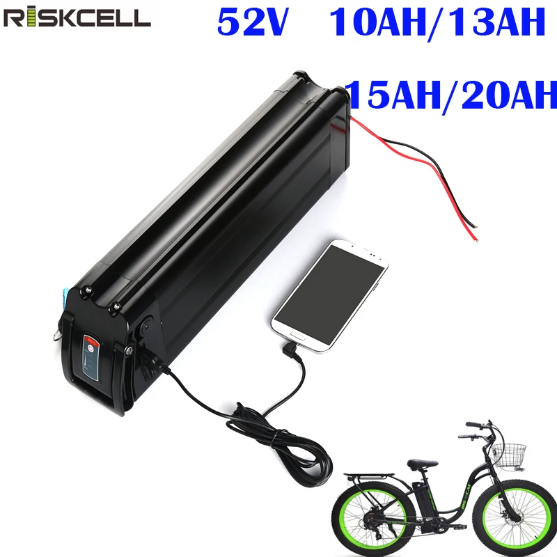 Литий-ионный аккумулятор для электровелосипеда Bafang 52 в 10 Ач 13 15 20 18650 1000 Вт 750 |