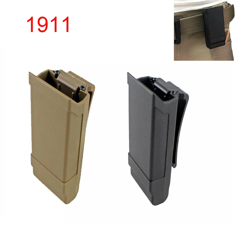 

Tactical Airsoft 1911 Single Magazine Pouch Case Belt Clip Holder Duty Belt Holster Mag Box For 1911 Hunting Accessories