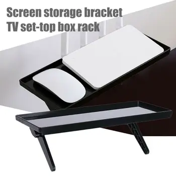 

Adjustable Angle Storage Rack TV Top Box Shelf Bracket Notebook Computer Screen Stand Holder Accessories