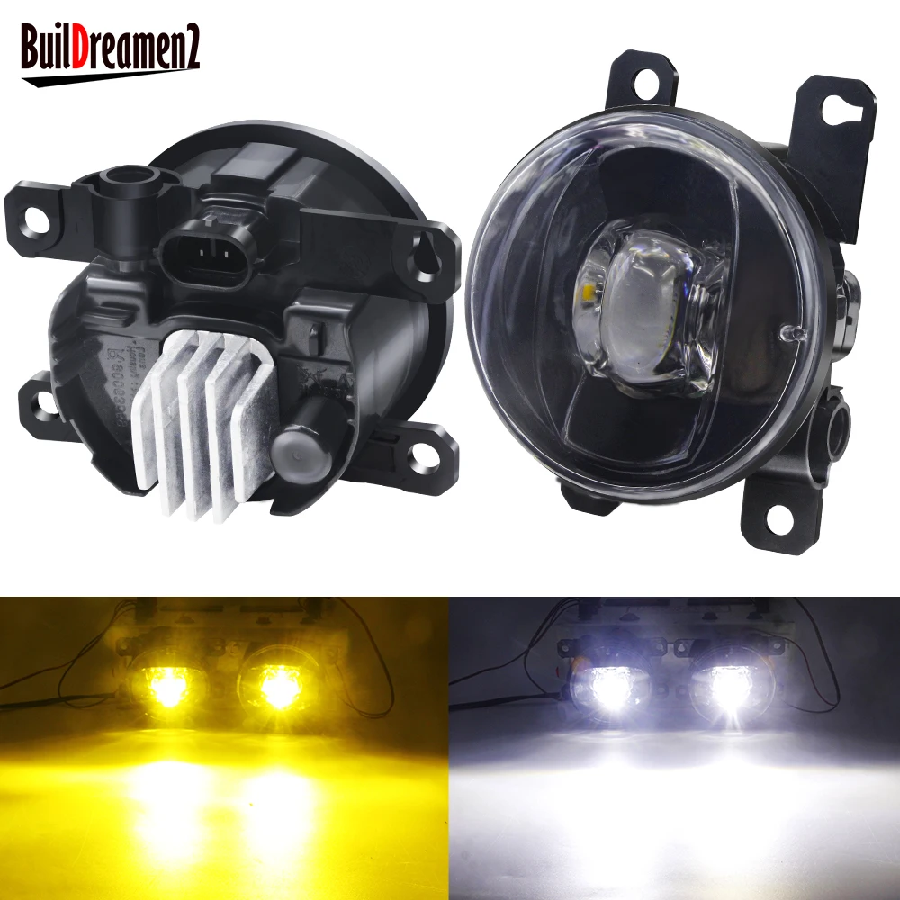 2 Pezzi Fendinebbia A Led 30W Fendinebbia Paraurti Anteriore Auto 8000Lm 12V Per Jeep Compass Renegade Cherokee