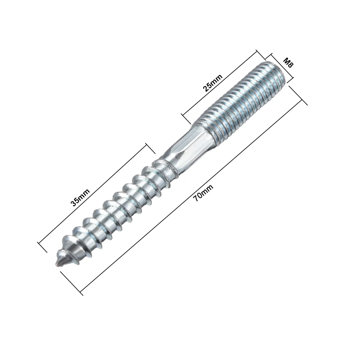 Uxcell 8 шт. M8x70mm подвесной болт двухголовый саморезы для мебели|Дверные зажимы из