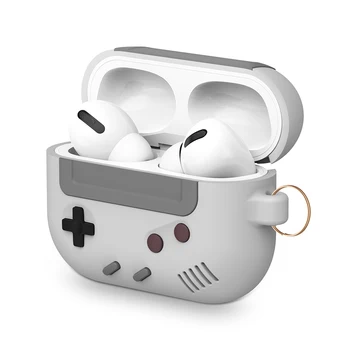 

Soft Silicone Case For AirPods Pro Cover Cute Game Player Design 3D Case For Apple Airpods 2 1 3 Earphone Cover Keychain Hook