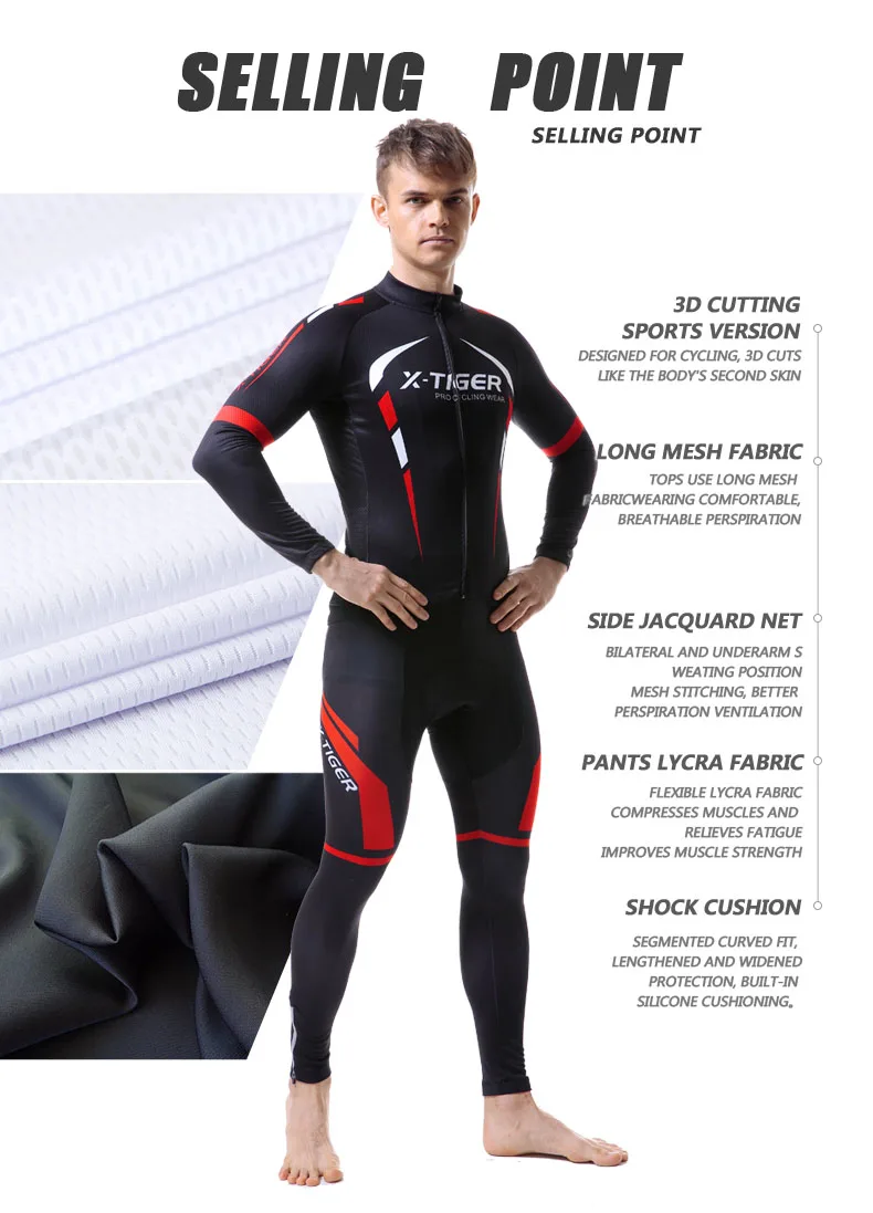 X-Tiger, с длинным рукавом, велосипедные майки, набор, Ropa, Майо, Ciclismo, одежда для велосипеда, одежда для велоспорта, набор, весна, MTB, одежда для велоспорта