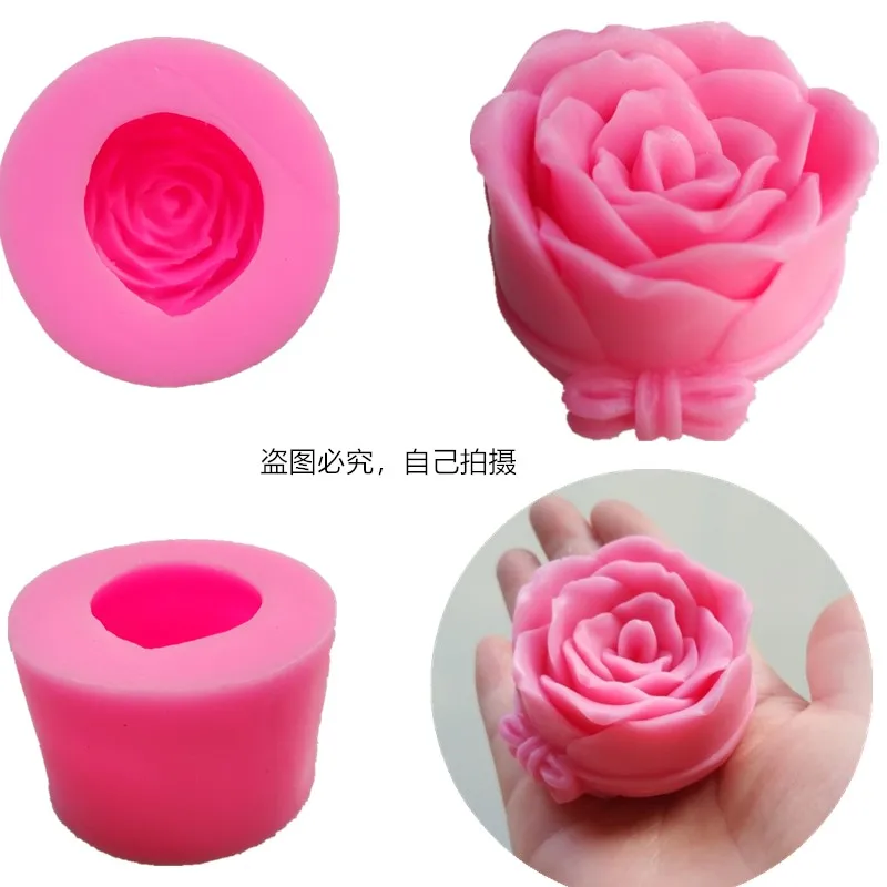 

Big Silicone Mold Rose Soap mold Flower Candle Moulds easy to Demolding Rose Cake molds Handmade Soap Craft For Diy Soap Maker