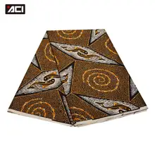 ACI ткань из Анкары африканская настоящая восковая печать 6 ярдов/шт Мода гарантированный воск оттиски для печати на ткани Лоскутная Ткань Воск