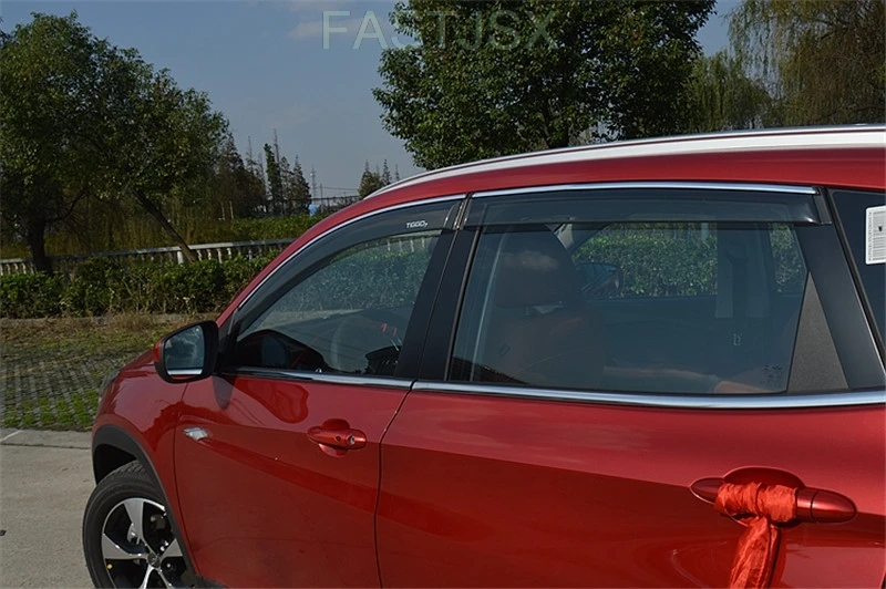 Для chery tiggo7 tiggo 7- автомобильный оконный козырек покрытие яркий дождь бровь отделка козырек украшение автомобиля аксессуары