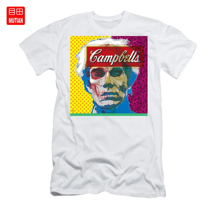 Pop Warhol футболка Цифровая типография комическая иллюстрация Векторный