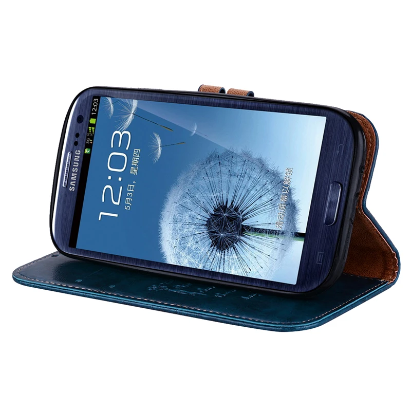Качественный кожаный чехол для Samsung Galaxy S3 i9300 GT-I9300 S3 Neo i9301 I9300i S3 Duos S III SIII I 9300 I9301i откидной Чехол