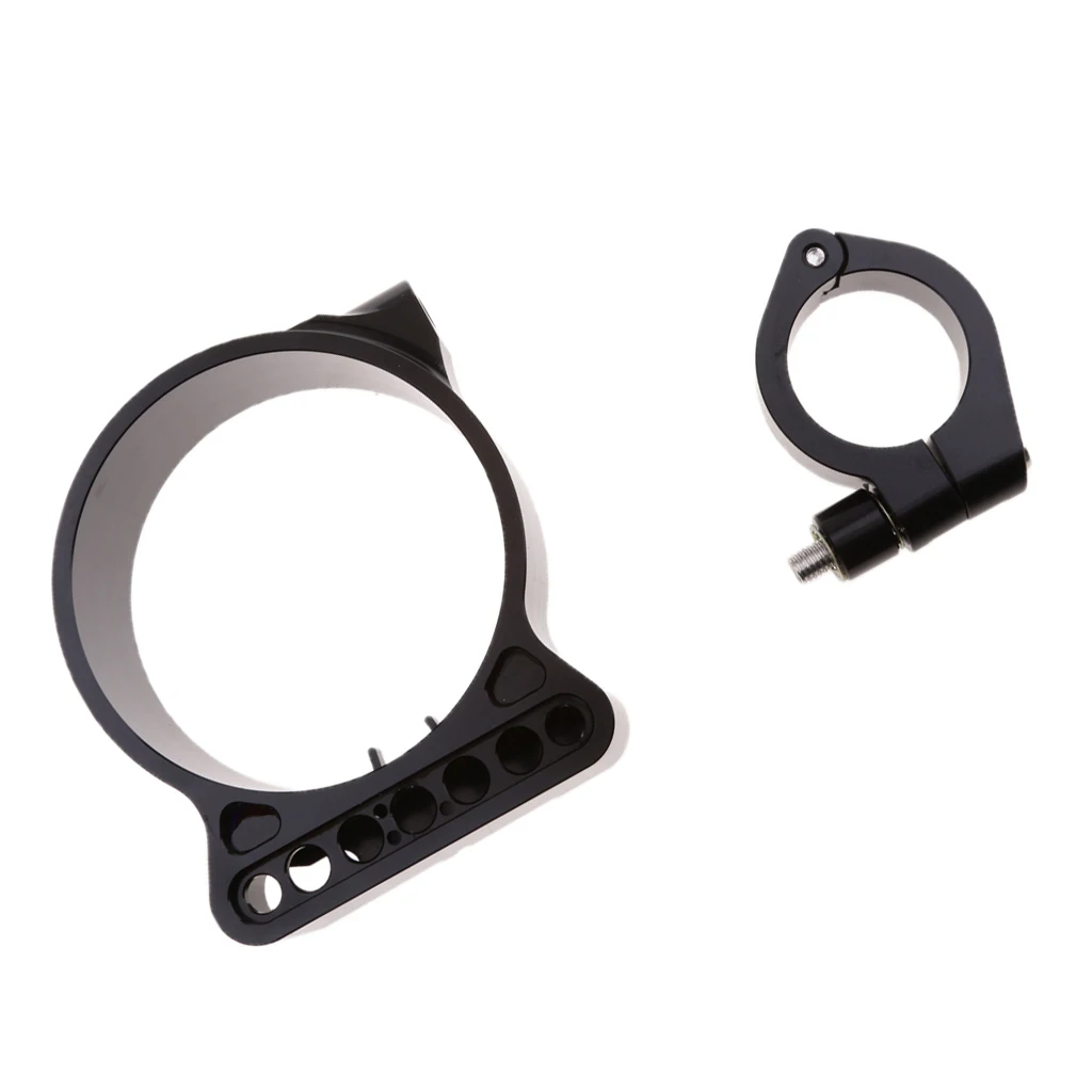 39mm CNC Billet Motorcycle Side Mount Speedo Relocation Bracket for Harley