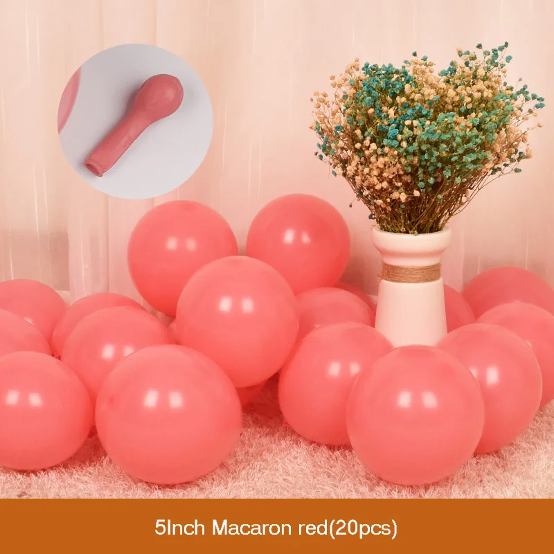 1 шт., большие воздушные шары для влюбленных, прозрачная коробка, 1-й воздушный шар для вечеринки на день рождения, украшения, Детские принадлежности для душа для мальчиков и девочек - Цвет: Macaron Red