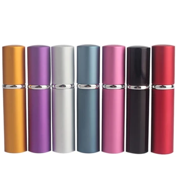 

5ml Mini Portable For Travel Aluminum Refillable Perfume Bottle With Spray&Empty Cosmetic Containers With Atomizer