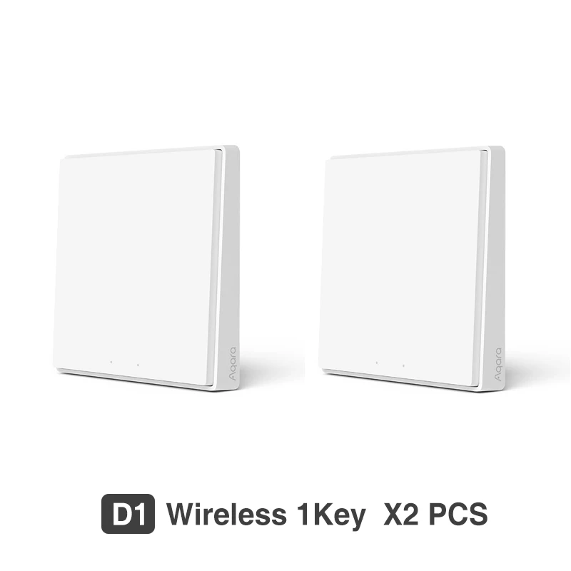 Aqara D1 Smart Switch Wireless Switch Single Fire Wire ZigBee Wireless Wall Switch Smart Home Light Control For Mihome App 