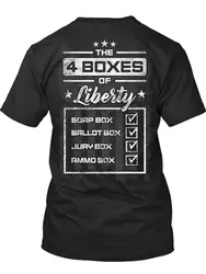 Новая мужская рубашка 4 ящика Liberty Soap Box, коробка для урны, коробка для зигзагов, коробка с патронами, футболка из хлопка, топы в стиле хип-хоп