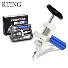 Professional diamond glass cutter for glass tile cutting 2 in 1 glass cutter set manual construction tools