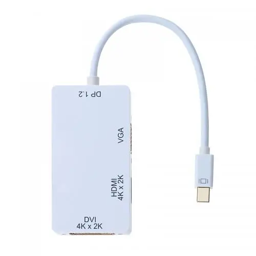 DP 1,2 V to VGA, HDMI, DVI HDMI 4K адаптер 3-в-1 многофункциональным преобразователем для компьютера ПК проектор SP99