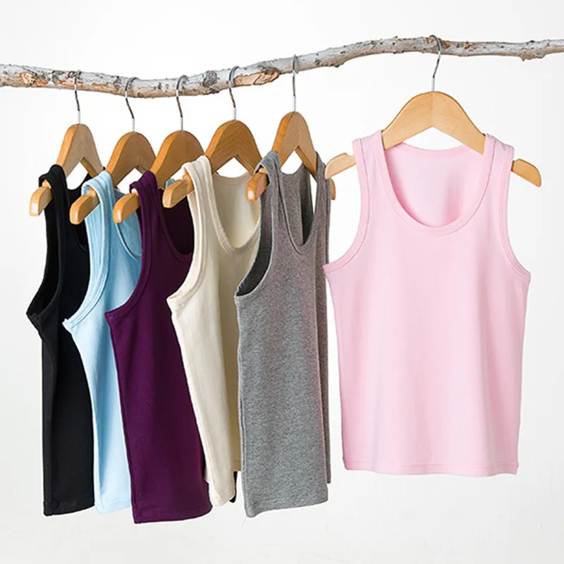 Ready Stock Summer New Baby Clothing Children's Pure Cotton Vest Boys Girls Kids Leisure Sleeveless T-shirt | Мать и ребенок