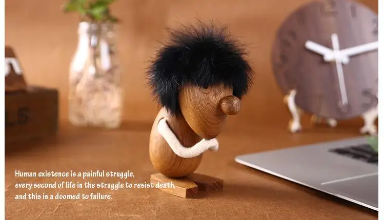 2 шт. креативный скандинавский Дания деревянные ремесла Ddisplay Puppetry дизайн подарок на день рождения Декор для дома настольные фигурки 13 см