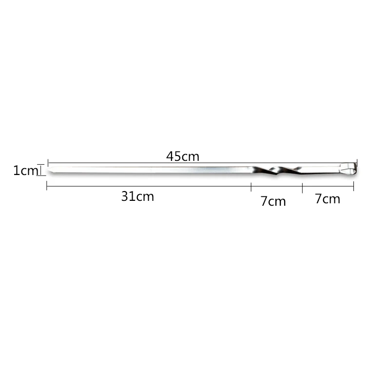6pcs/Set Barbecue Skewers Stainless Steel For BBQ Outdoor Picnic