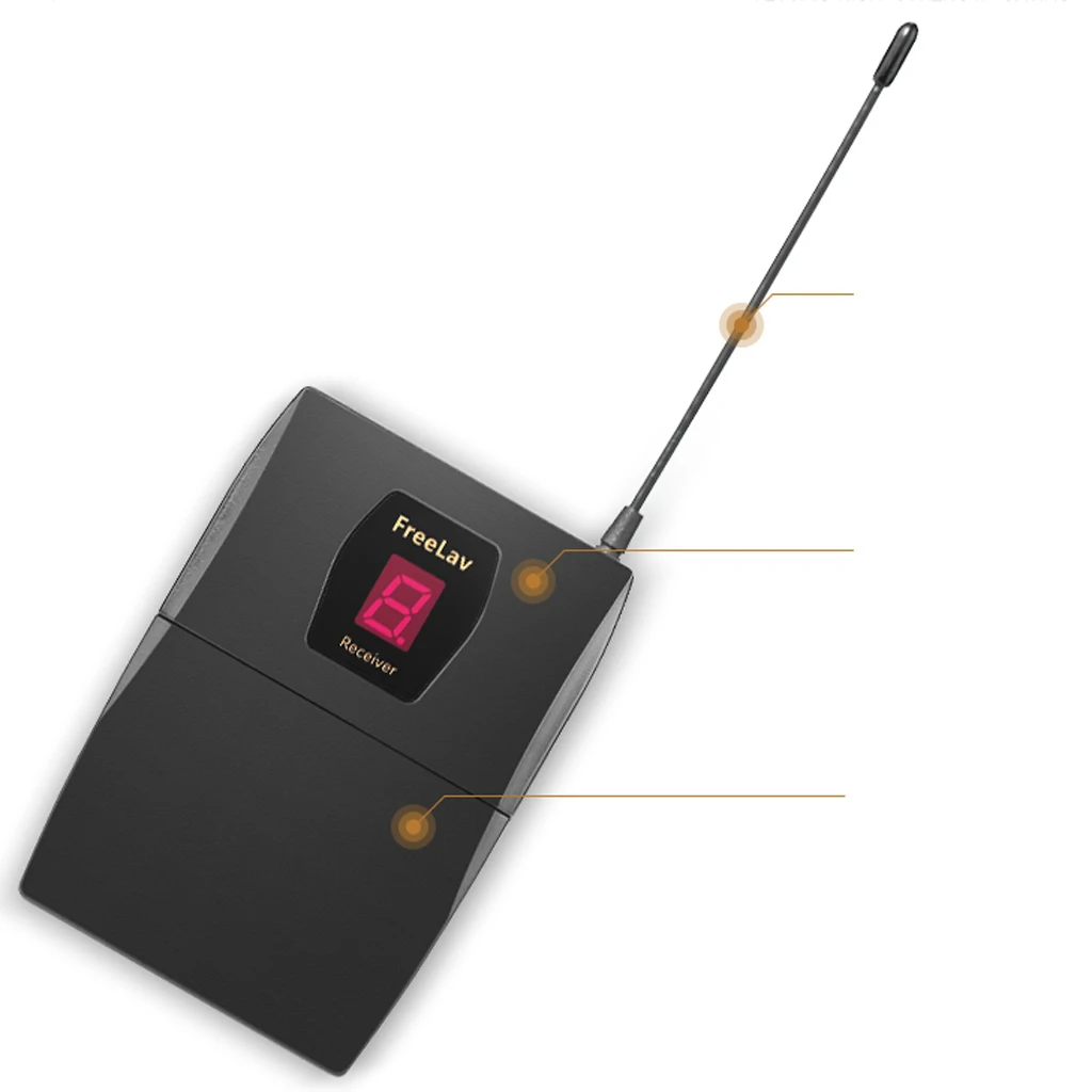 Клип микрофон UHF микрофон без линий интеллектуальное шумоподавление, черный