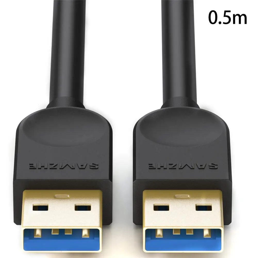 USB3.0 Удлинительный кабель A Male To B Мужской кабель для передачи данных 3,0 USB кабель черный usb-кабель высокоскоростной USB кабель-удлинитель