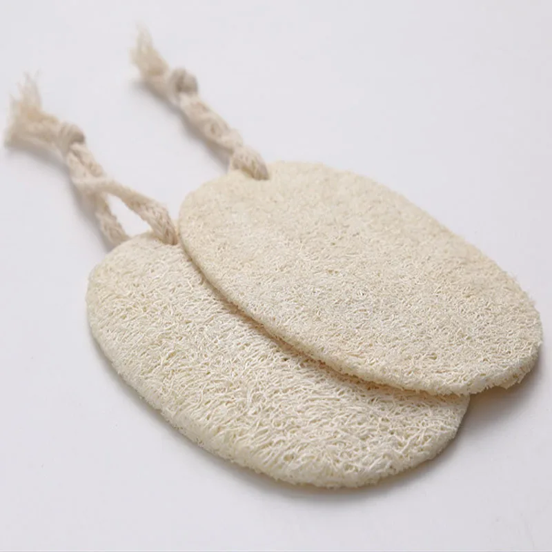 2 pcs loofah Отшелушивающая губка мочалка большая натуральная Luffa эко щетка для горшка Чистящая губка мочалка кухонные чистящие щетки - Цвет: 2 pcs loofah