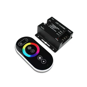 

Smart Touch Panel Dimmer RGB LED Controller DC12V 24V 18A 18 Modes Wireless RF Remote Controller for RGB LED Strip Lights Module