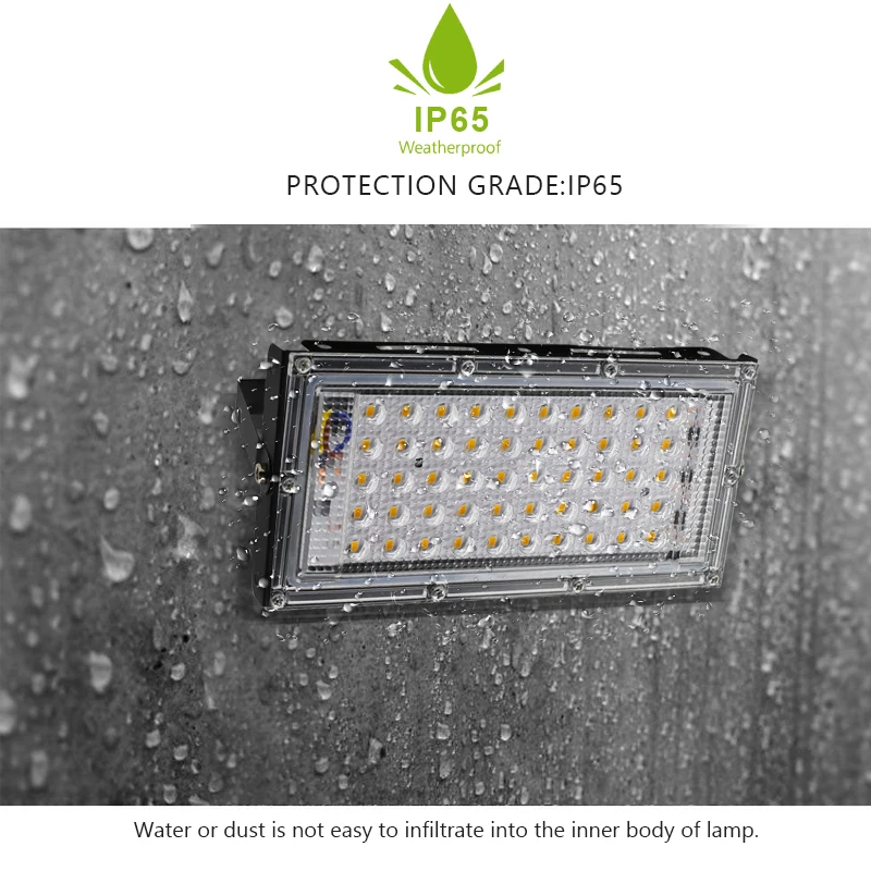 LED Grow Lamp 50W 100W 150W AC 220V Full Spectrum Flood Light Reflector Greenhouse Hydroponic Floodlight Phyto Flower Lamp
