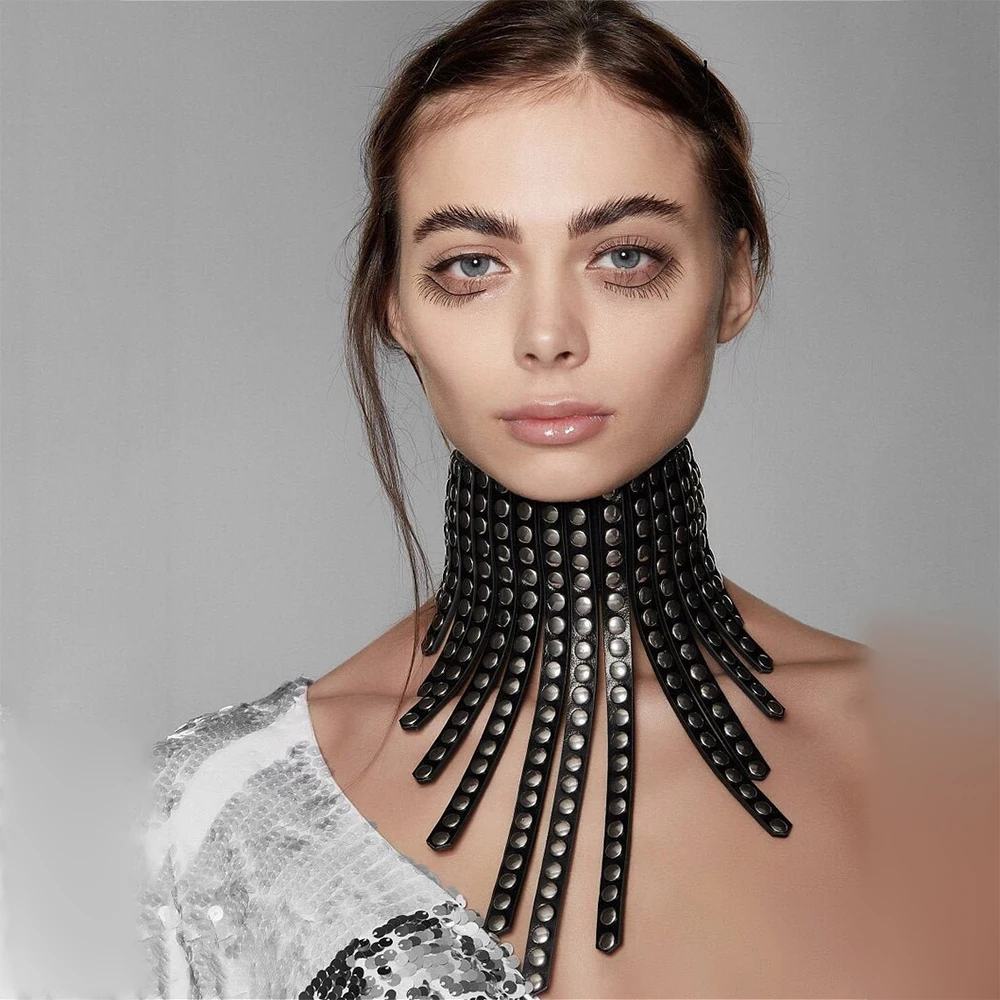 

Sexy O-ring Choker Black Adjustable Leather Punk Metal Women Choker Kitty Collar Submissive Necklaces Fetish Slave Valentine's