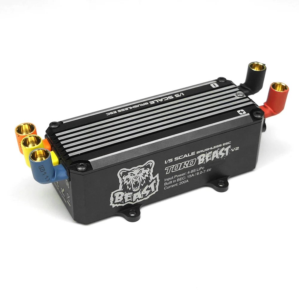 

SKYRC TORO BEAST V2 200A Brushless ESC 8S Programmable Biult-in BEC for 1/5 RC Off Road Truck Car Spare Parts RC Accessories