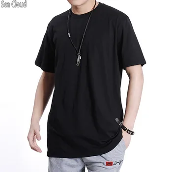 

82 Free shipping plus size fat guys summer male solid hiphop t shirt 6xl o-neck collar cotton short-sleeve T-shirt M-6xl