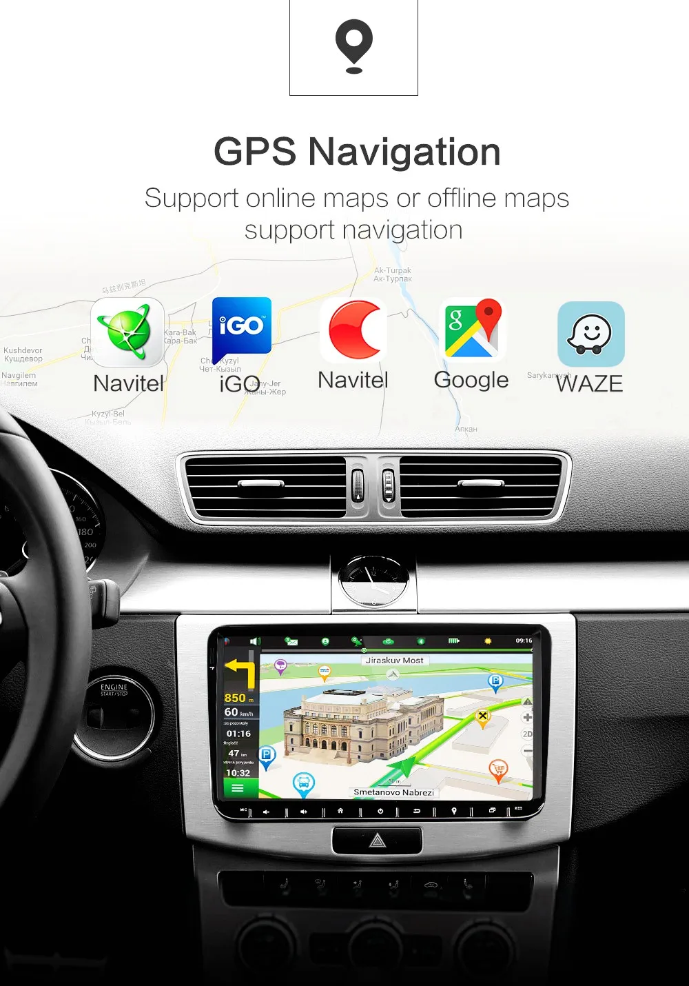 Android 9,0 автомобильный радиоприемник gps навигация для VW Skoda Octavia Golf 5 6 touran passat B6 jetta Polo Tiguan B7 seat leon Volkswagen