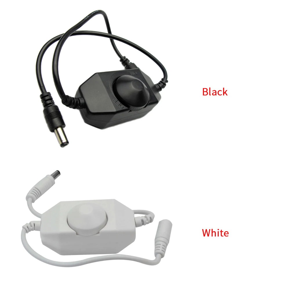 Led Practical Durable Manual Rotary Knob Controller Accessories Office Dimmer Switch Inline For Strip Light Home Easy Install