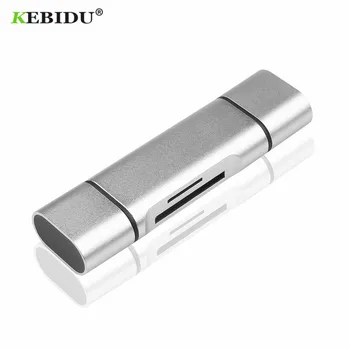 

KEBIDU 5-in-1 Type C OTG Memory Card Reader with USB female interface For PC USB 2.0 Read TF Smart Cardreader