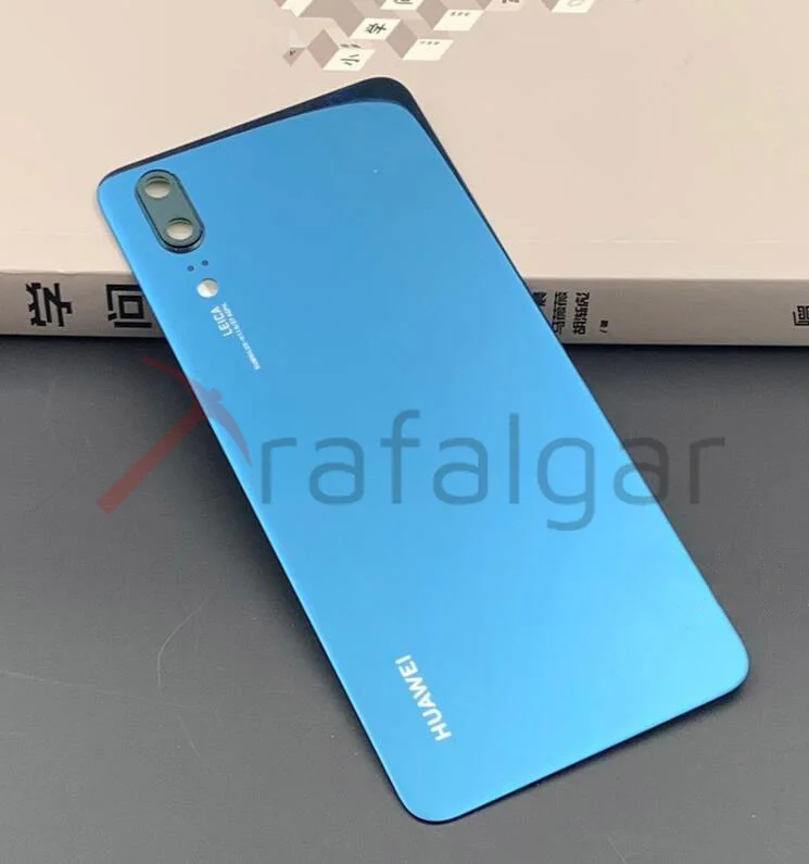 Задняя крышка аккумулятора для huawei P20 EML-L29 задняя дверь со стеклянной панелью Корпус чехол для huawei P20 задняя крышка с объективом камеры EML-L09